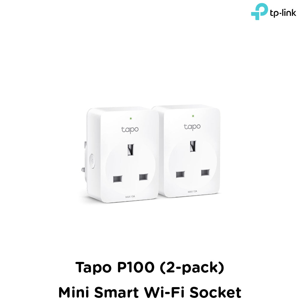 Tp-Link Tapo P100 (2-pack) I Mini Smart Wi-Fi Socket