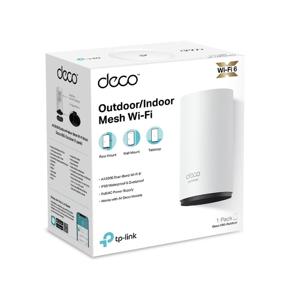 Tp-Link Deco X50-Outdoor I AX3000 Outdoor Whole Home Mesh WiFi 6 Unit