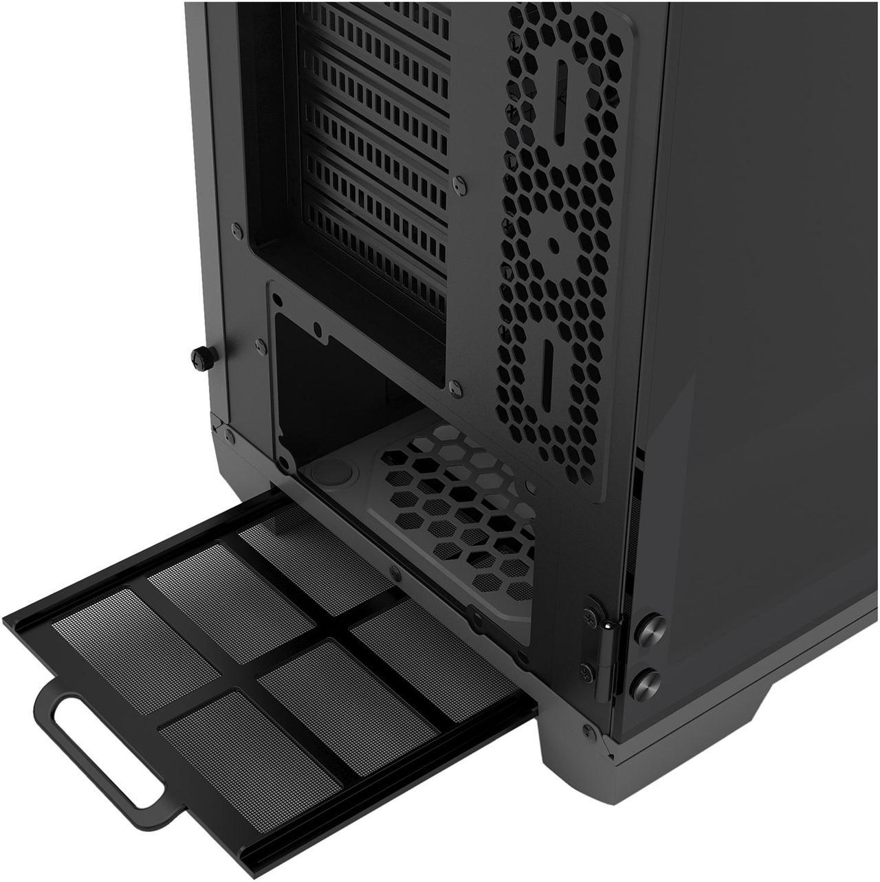 Phanteks I Enthoo Luxe Full Tower, Tempered Glass Window, Anthracite Gray w/ Multi Colors LED