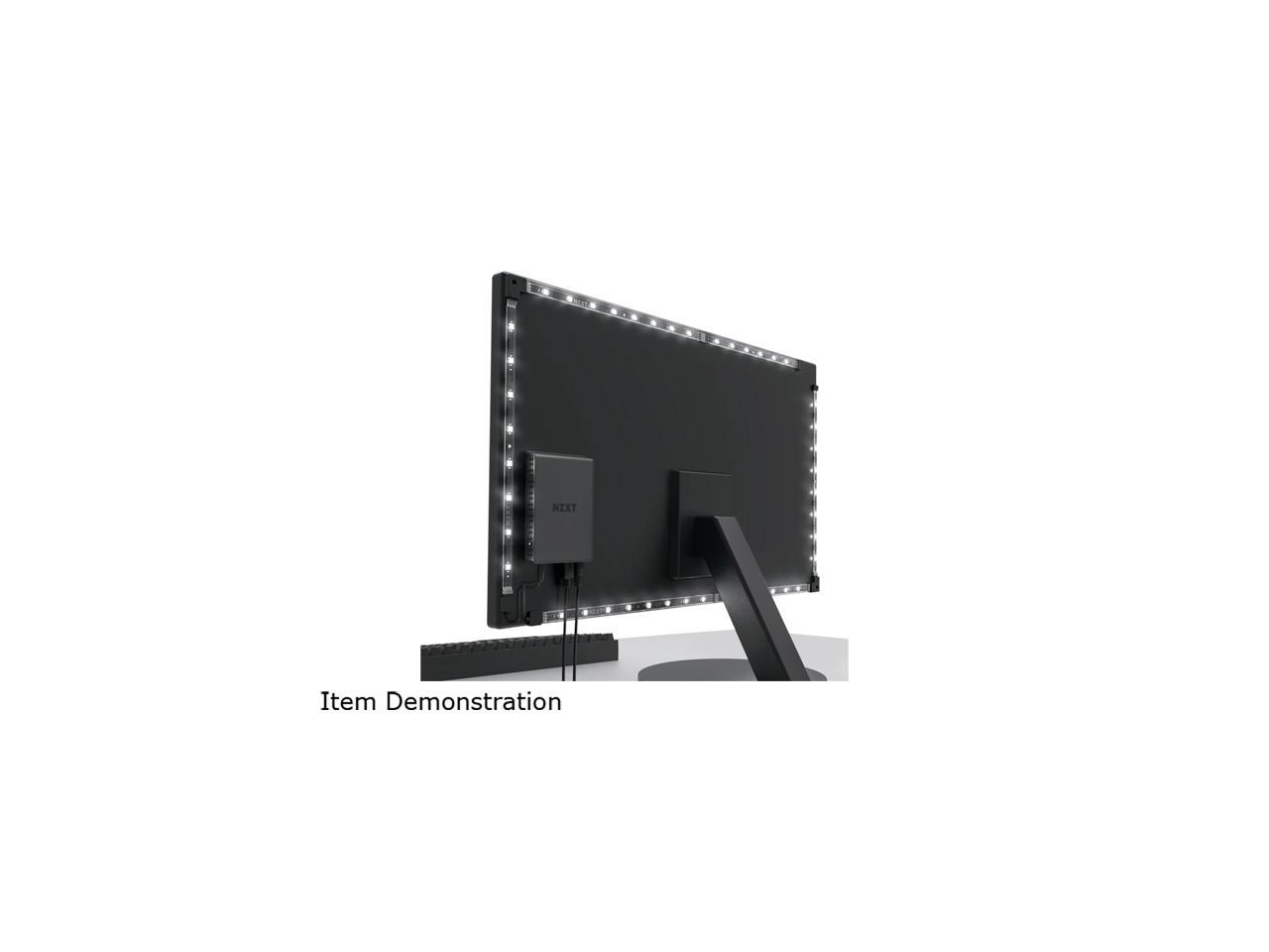 NZXT Ambient Lighting Kit (Ultrawide) Desktop Lighting System Powered by NZXT CAM, 26 to 32 inches(AC-HUEHU-B2)
