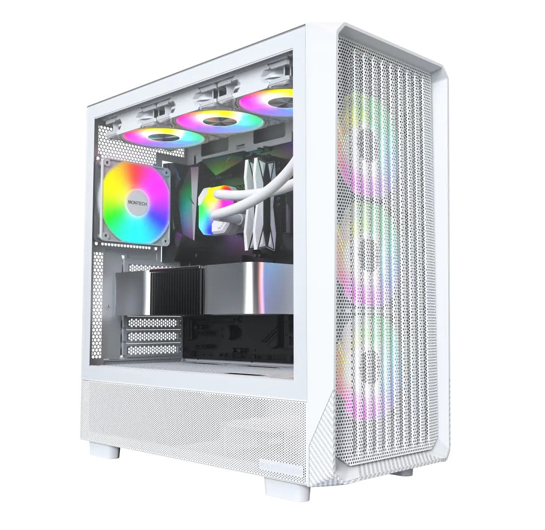 Montech X5 Black ATX Mid-Tower Case Black/White
