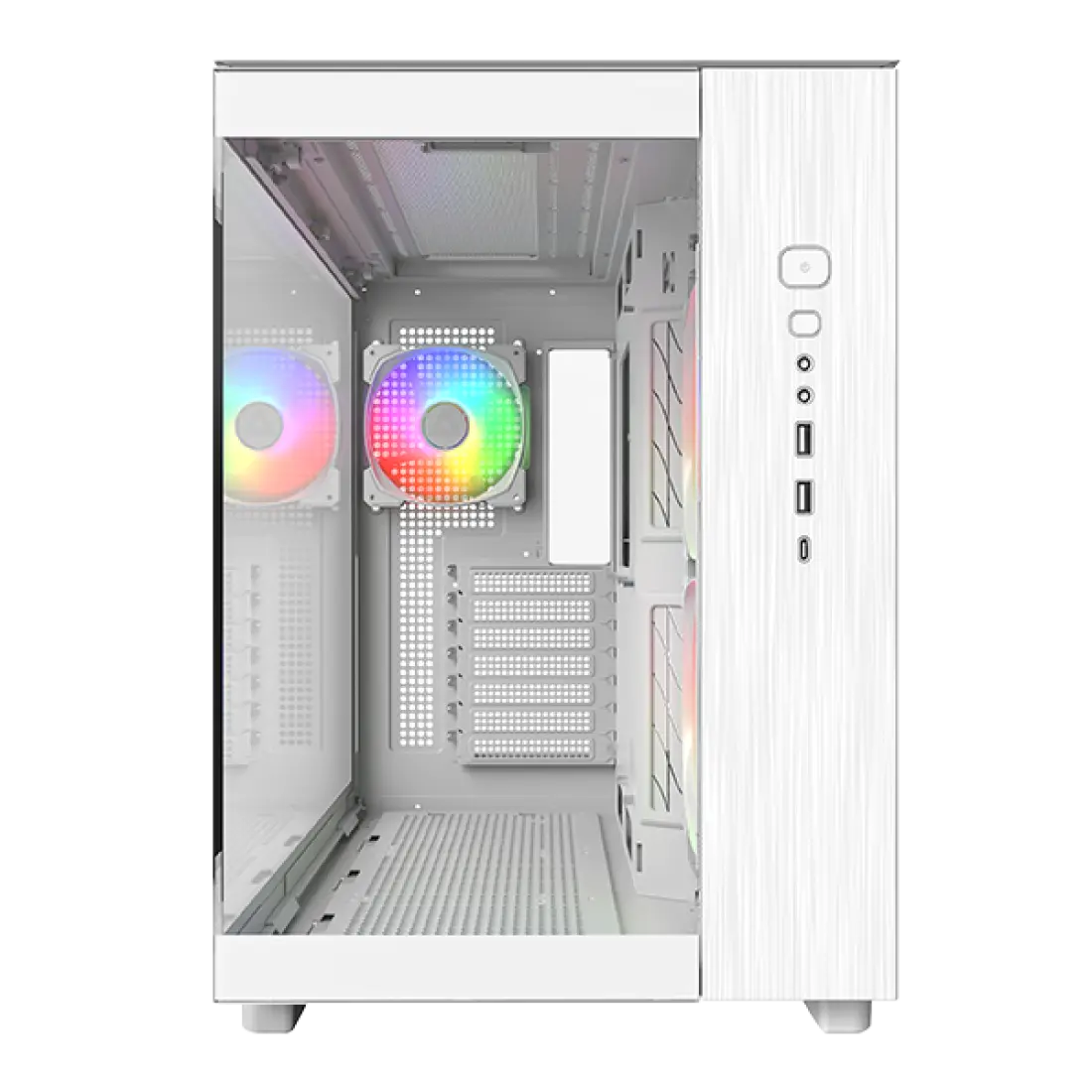 Montech King 65 Pro Mid Tower PC Case (Black, White)