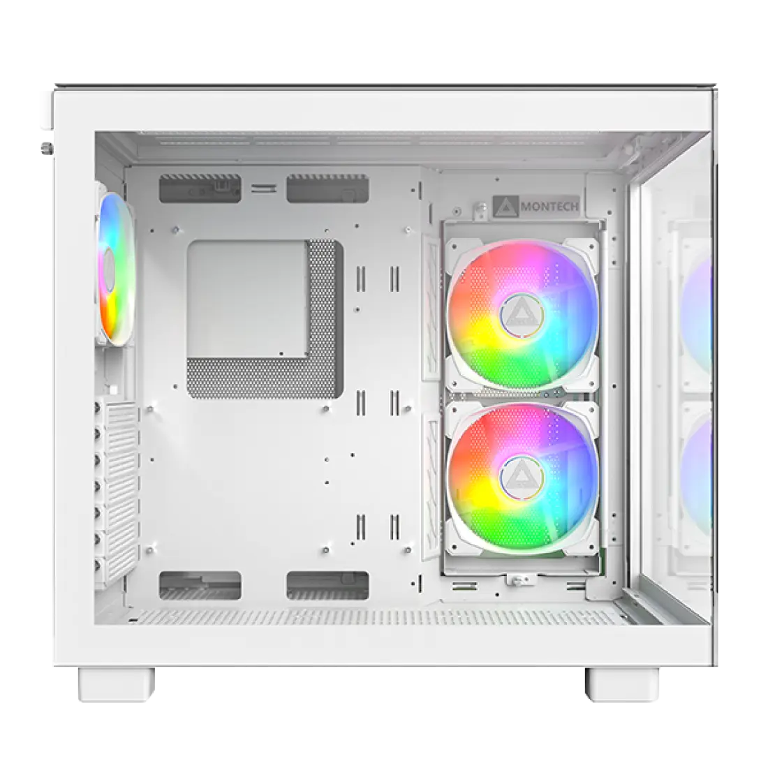 Montech King 65 Pro Mid Tower PC Case (Black, White)