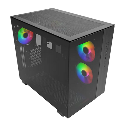 Montech King 65 Pro Mid Tower PC Case (Black, White)