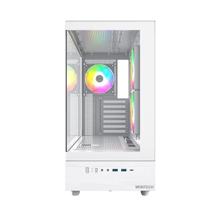 Montech XR WHITE Discover Panoramic Excellence with XR Desktop Case