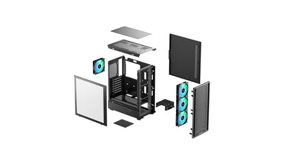 Deepcool | CC550 4F HIGH-AIRFLOW MID-TOWER CASE