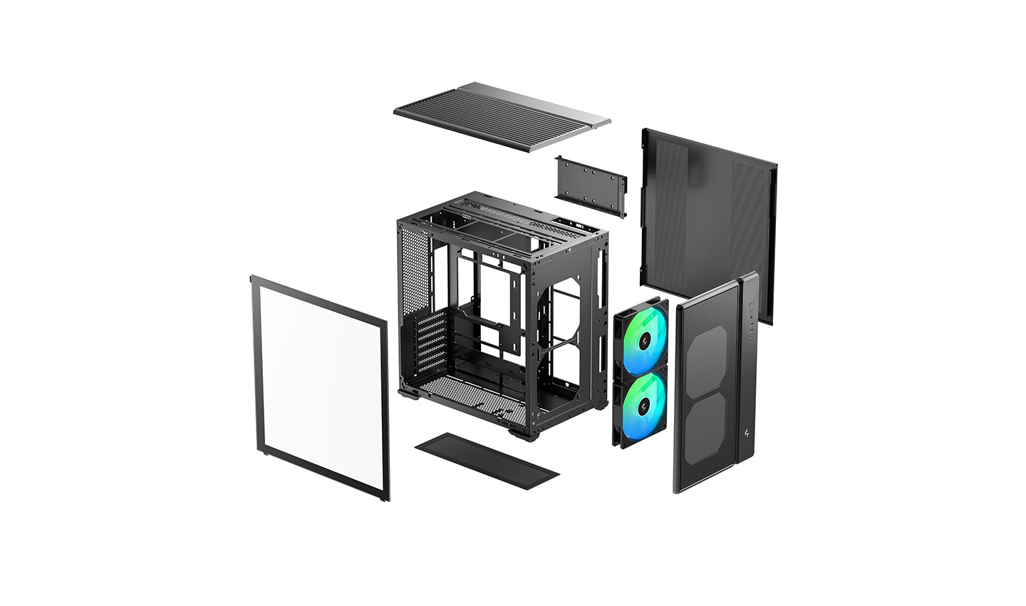 DEEPCOOL CG590 MESH 2F High-Airflow Mid-Tower ATX Case