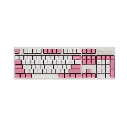 Leopold FC900R White/Pink PD Double Shot PBT Mechanical Keyboard