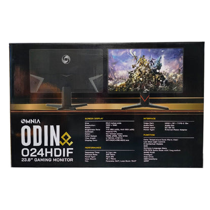 OMNIA ODIN 23.8 INCHES FLAT IPS 240HZ BLACK GAMING MONITOR