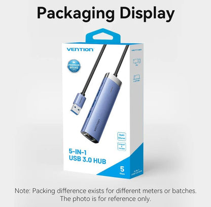 Vention 5-in-1 USB 3.0 Hub
