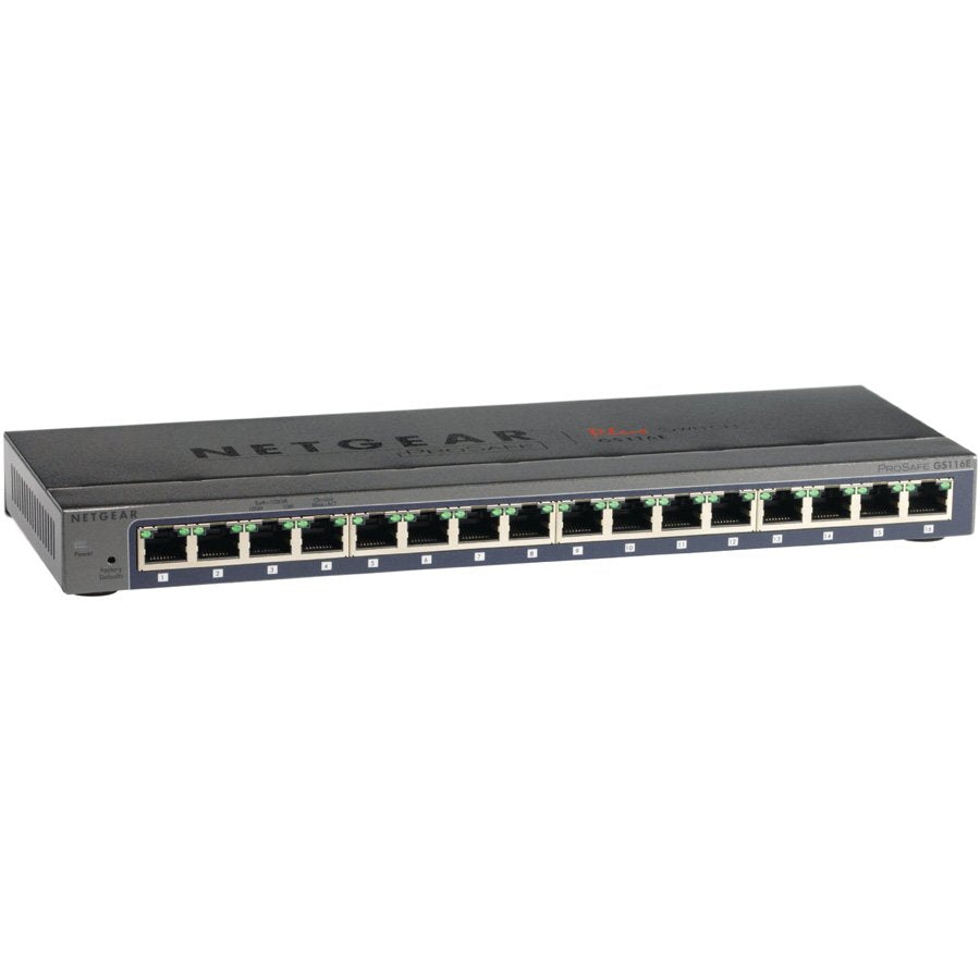 NETGEAR 16 Port Gigabit Smart Managed Plus Switch (GS116E-200PES)