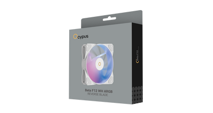 Ocypus Beta F12 ARGB Reverse Blade 120mm Fan (White)