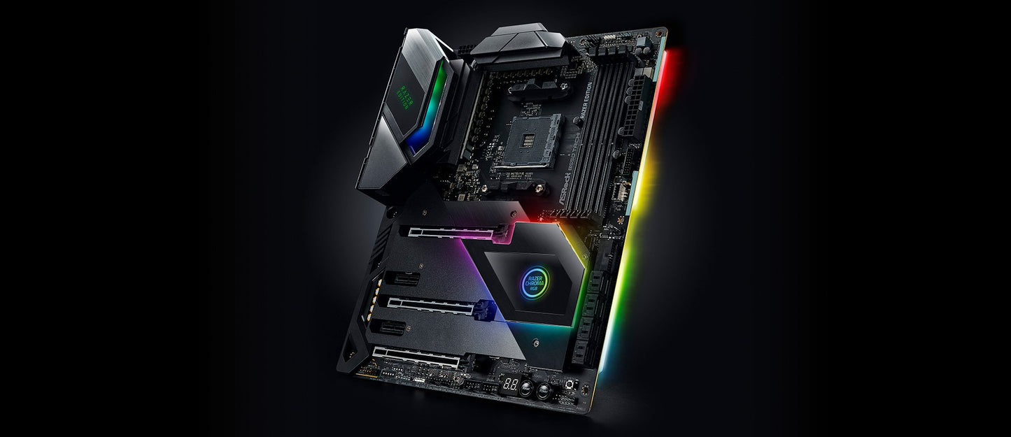 ASRock B550 Taichi Razer Edition Supports AMD AM4 Socket Ryzen™ 3000, 4000 G-Series, 5000 and 5000 G-Series Desktop Processors