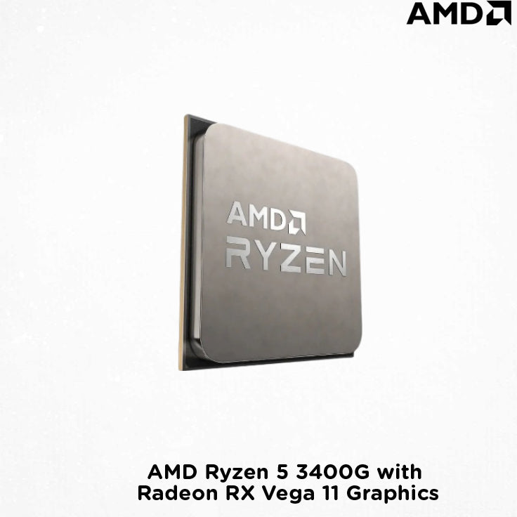 AMD Ryzen 5 3400G with Radeon RX Vega 11 Graphics (Tray Type) with FREE CPU COOLER