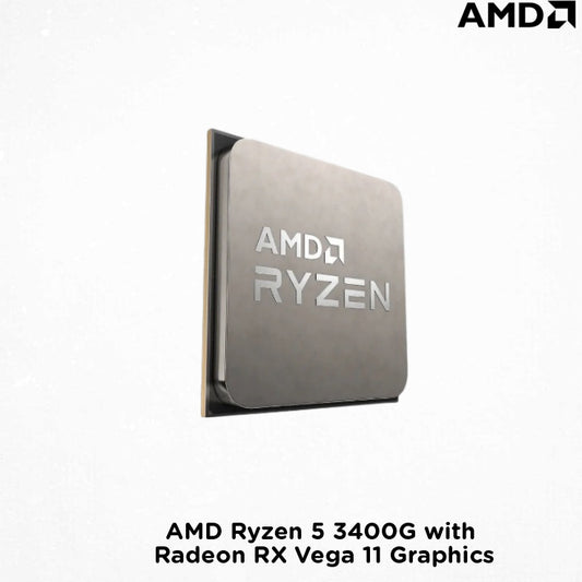 AMD Ryzen 5 3400G with Radeon RX Vega 11 Graphics (Tray Type) with FREE CPU COOLER