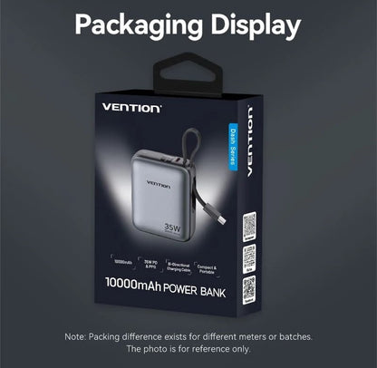 Vention 10000mAh 35W Compact and Portable Air Travel Friendly Power Bank USB-C
