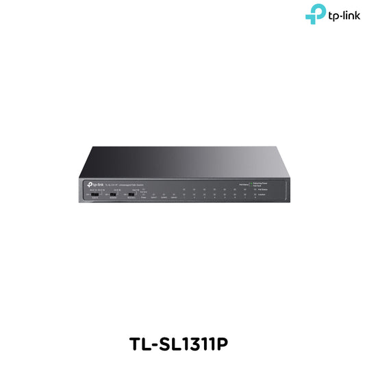 Tp-Link TL-SL1311P I 8-Port 10/100Mbps + 3-Port Gigabit Desktop Switch with 8-Port PoE+