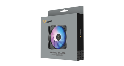 Ocypus Beta F12 ARGB Reverse Blade 120mm Fan (Black)