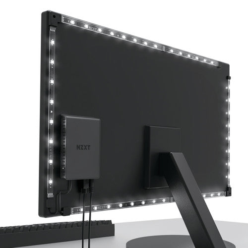 NZXT Ambient Lighting Kit (21-25in) Desktop Lighting System Powered by NZXT CAM, 21 to 25 inches, 34 to 35 inches ultra wide(AC-HUEHU-A2)
