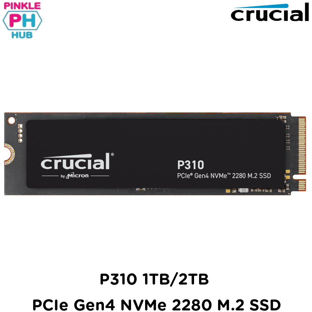 CRUCIAL P310 1TB/2TB PCIe Gen4 NVMe 2280 M.2 SSD