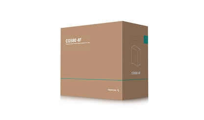 Deepcool CG580 4F, Tempered Glass, Black