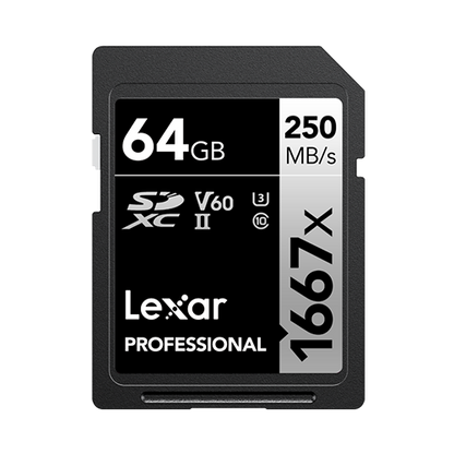 Lexar Professional 1667x SDXC™ UHS-II Card SILVER Series