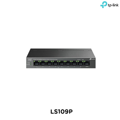 Tp-Link LS109P I 9-Port 10/100Mbps Desktop Switch with 8-Port PoE+