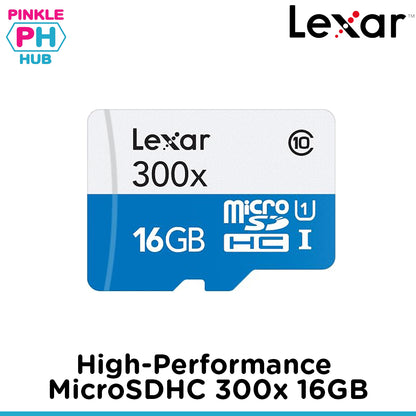 Lexar 16GB High Performance 300x microSDHC Memory Card