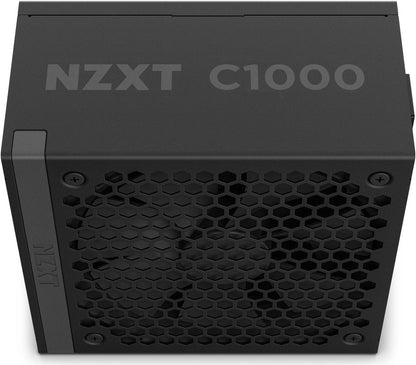 PinkleHub | NZXT C1000 Gold ATX 3.1 Black - 1000 Watt 80 PLUS Gold Fully Modular ATX 3.1 PSU - Black/White