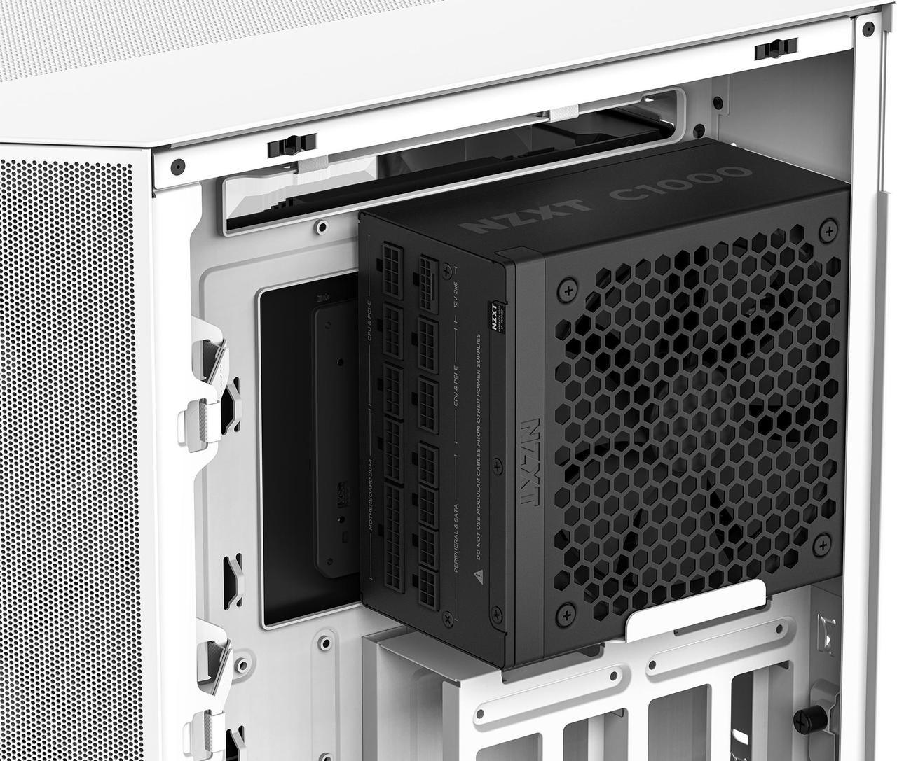 PinkleHub | NZXT C1000 Gold ATX 3.1 Black - 1000 Watt 80 PLUS Gold Fully Modular ATX 3.1 PSU - Black/White