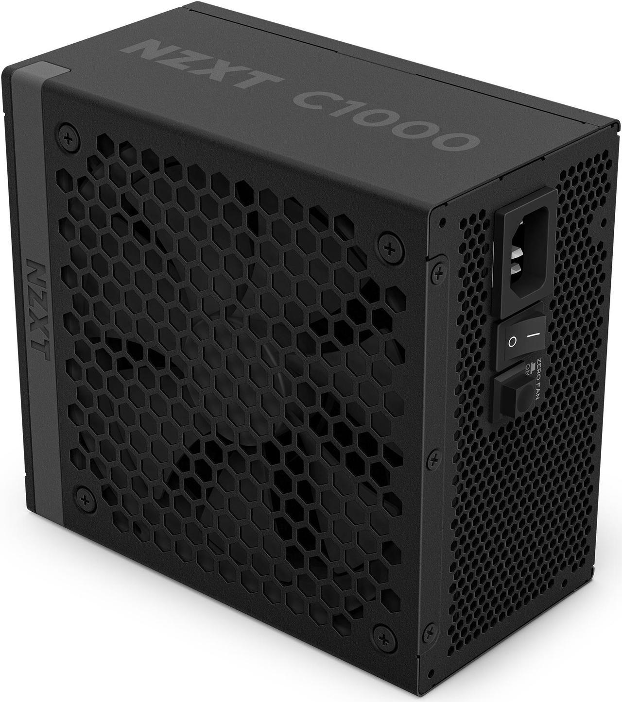 PinkleHub | NZXT C1000 Gold ATX 3.1 Black - 1000 Watt 80 PLUS Gold Fully Modular ATX 3.1 PSU - Black/White