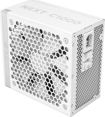 PinkleHub | NZXT C1000 Gold ATX 3.1 Black - 1000 Watt 80 PLUS Gold Fully Modular ATX 3.1 PSU - Black/White