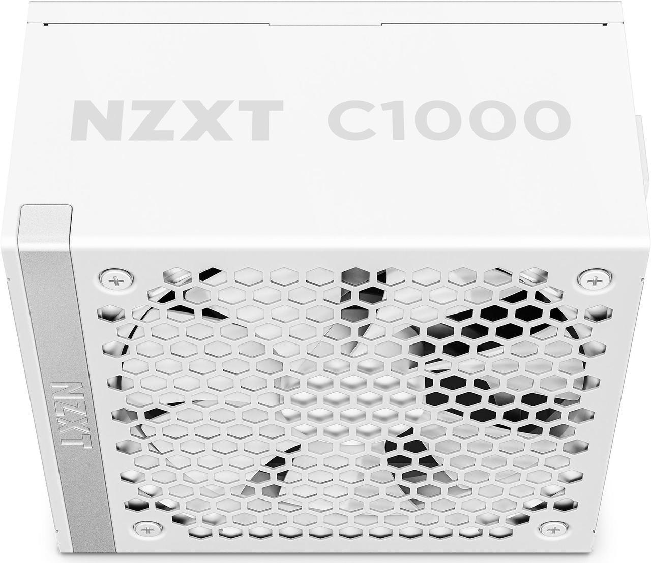 PinkleHub | NZXT C1000 Gold ATX 3.1 Black - 1000 Watt 80 PLUS Gold Fully Modular ATX 3.1 PSU - Black/White