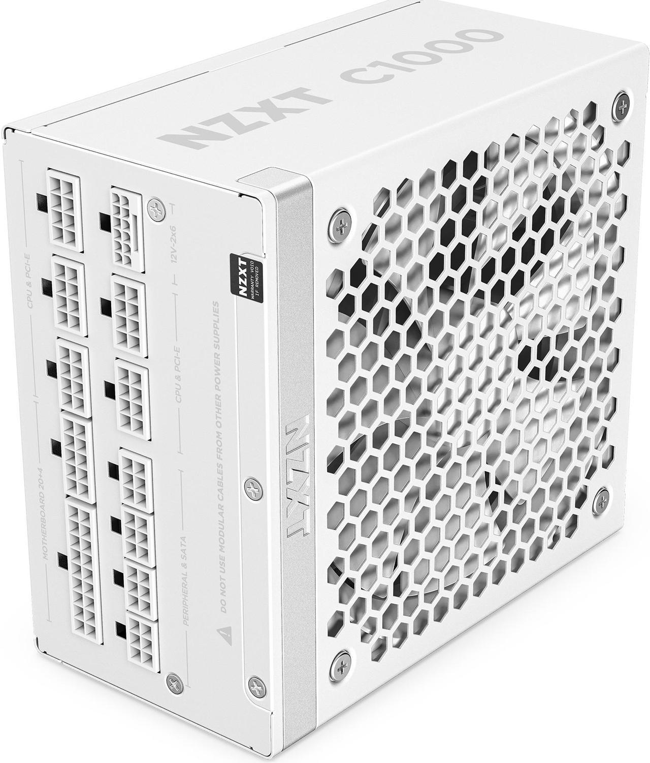 PinkleHub | NZXT C1000 Gold ATX 3.1 Black - 1000 Watt 80 PLUS Gold Fully Modular ATX 3.1 PSU - Black/White