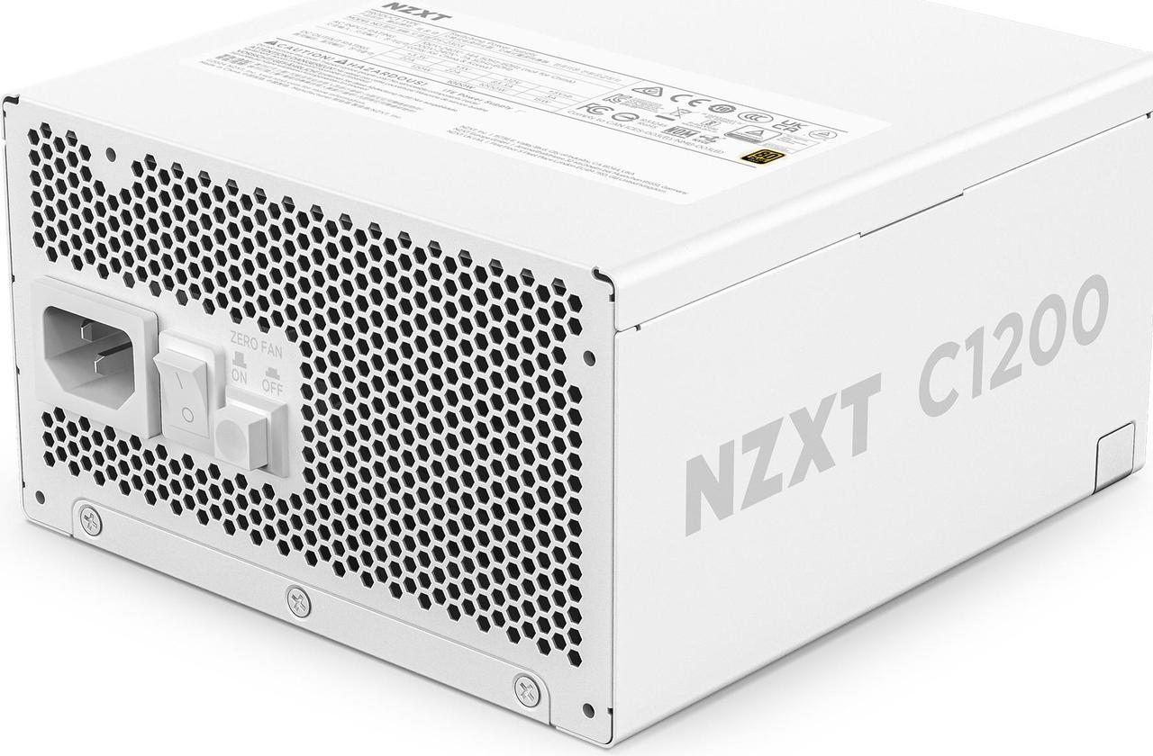 PinkleHub | NZXT C1200 Gold ATX 3.1 Black -1200 Watt 80 PLUS Gold Fully Modular ATX 3.1 PSU - Black/white