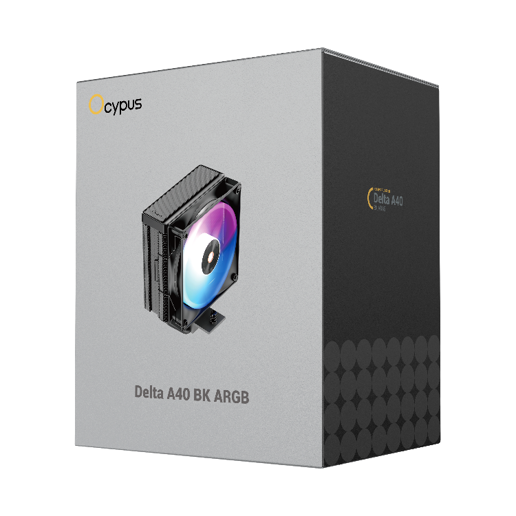 Ocypus Delta A40 ARGB CPU Air Cooler with High-Performance Silent ARGB Fans