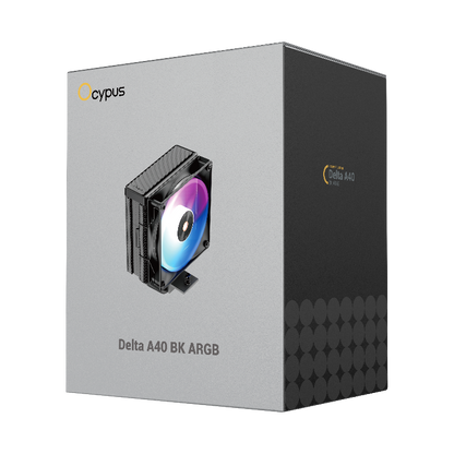 Ocypus Delta A40 ARGB CPU Air Cooler with High-Performance Silent ARGB Fans