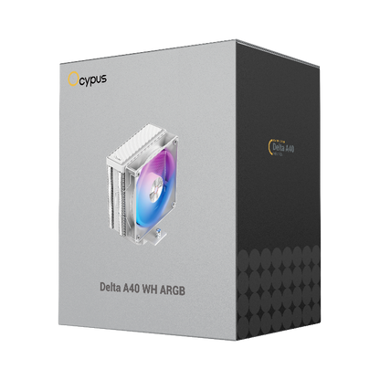 Ocypus Delta A40 ARGB CPU Air Cooler with High-Performance Silent ARGB Fans