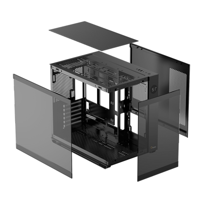 OCYPUS IOTA C70 PANORAMIC MID TOWER CASE W/ 6 ARGB FAN