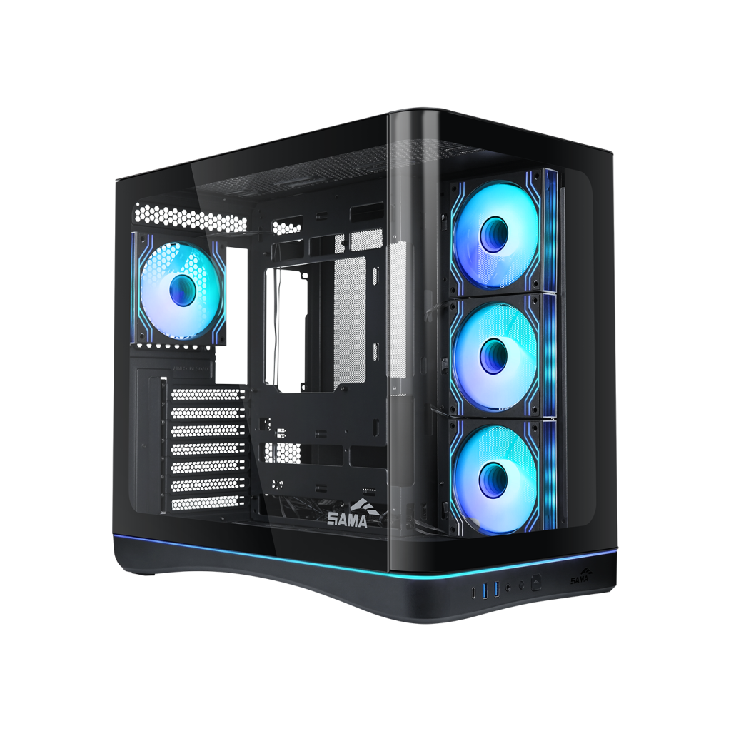 SAMA V62S Mid Tower 4 pre-installed fans ARGB Infinity Fans