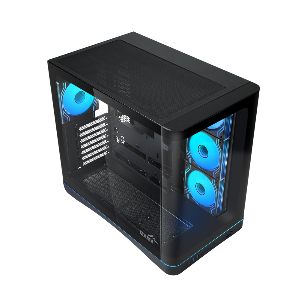 SAMA V62S Mid Tower 4 pre-installed fans ARGB Infinity Fans