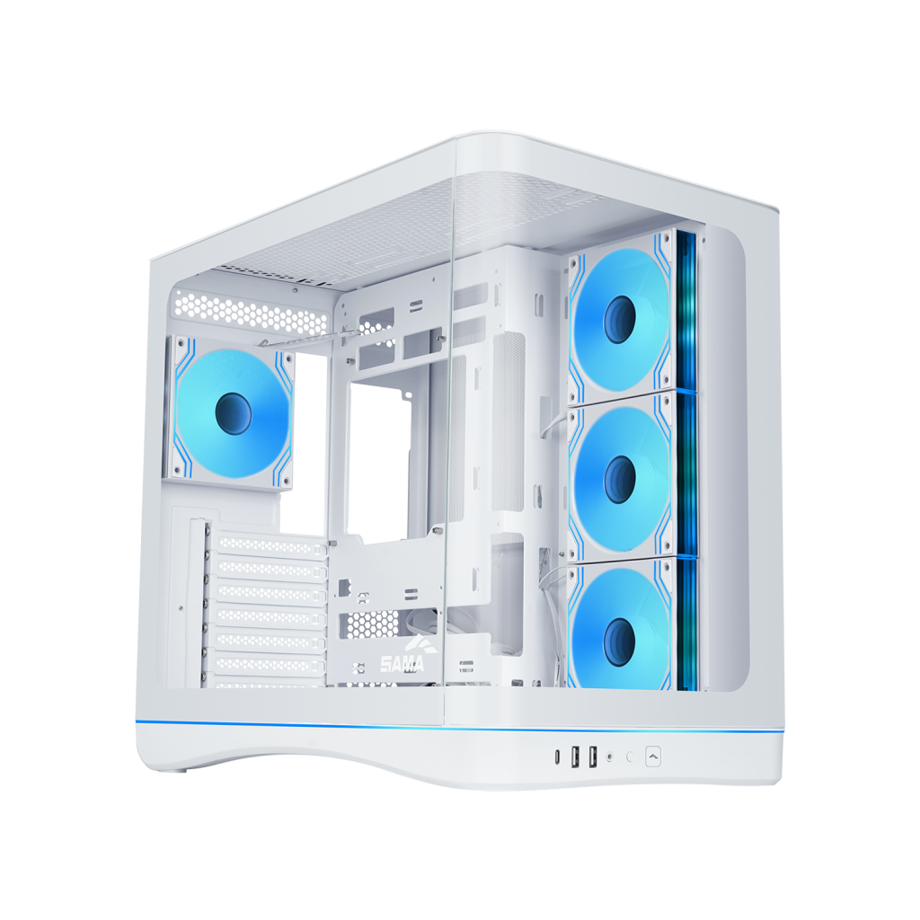SAMA V62S Mid Tower 4 pre-installed fans ARGB Infinity Fans