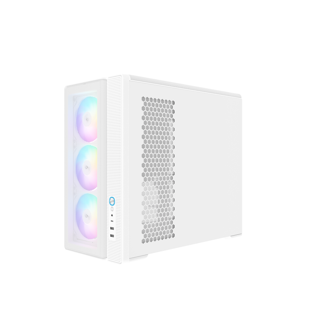 SAMA S50 ATX Mid -Tower Elite Cooling Panoramic Mesh Case