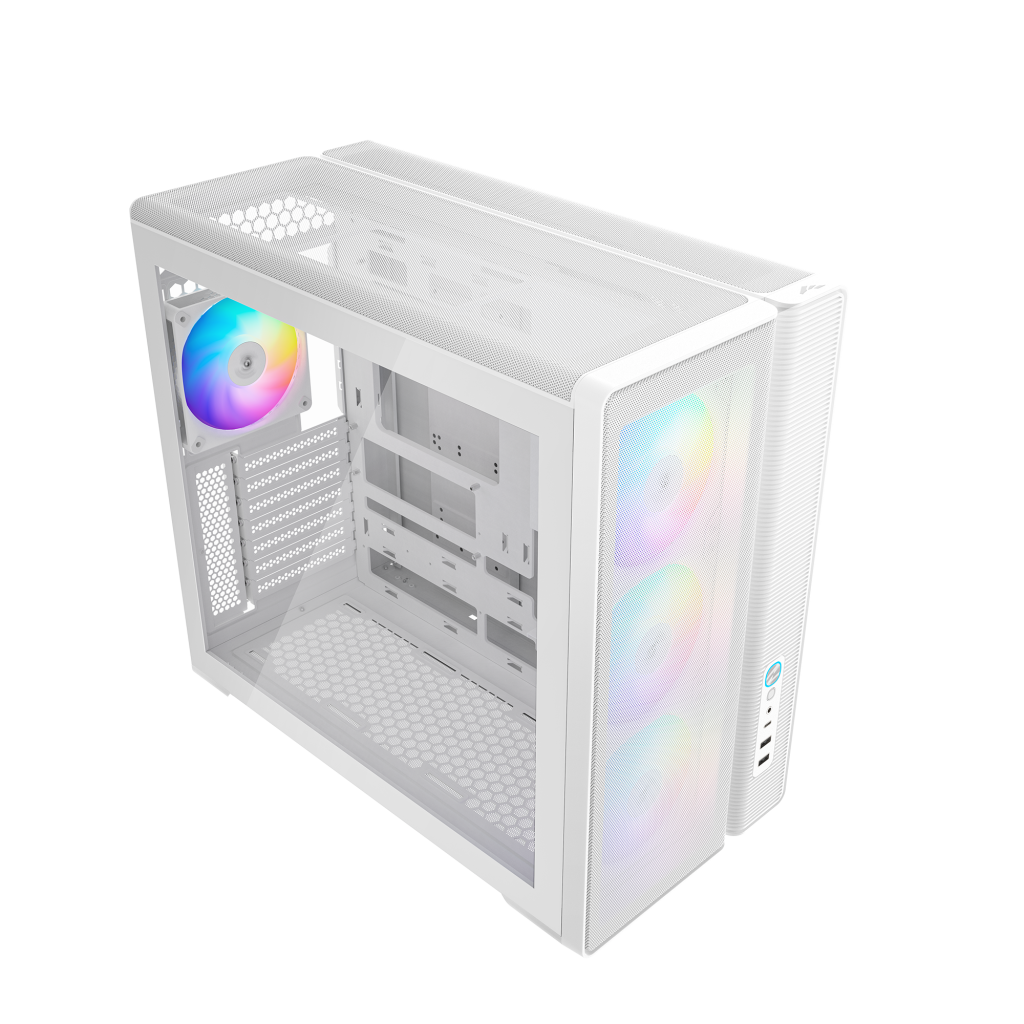SAMA S50 ATX Mid -Tower Elite Cooling Panoramic Mesh Case