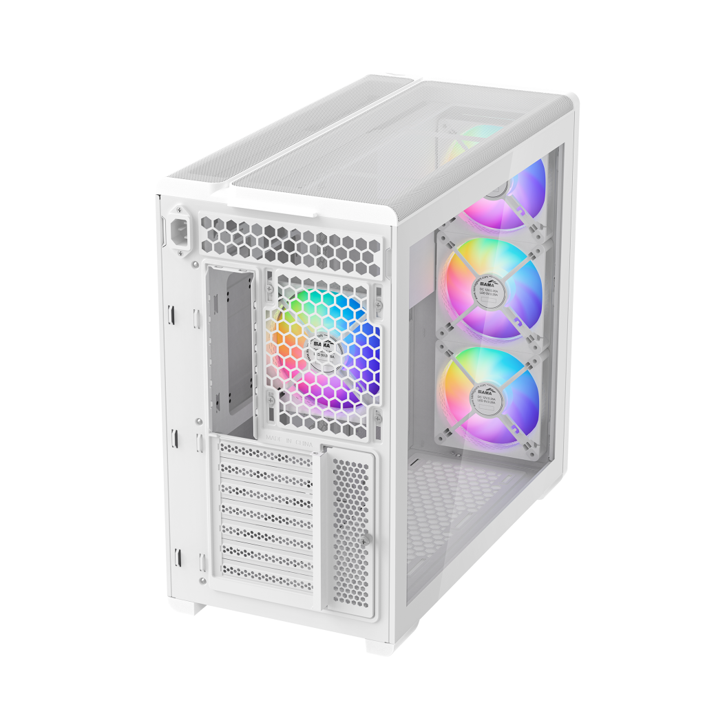 SAMA S50 ATX Mid -Tower Elite Cooling Panoramic Mesh Case