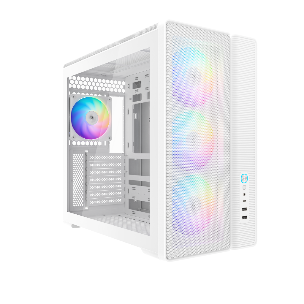 SAMA S50 ATX Mid -Tower Elite Cooling Panoramic Mesh Case