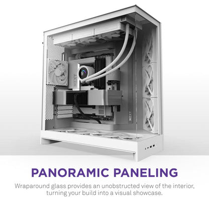 NZXT H9 Flow White Mid-Tower ATX Airflow Case