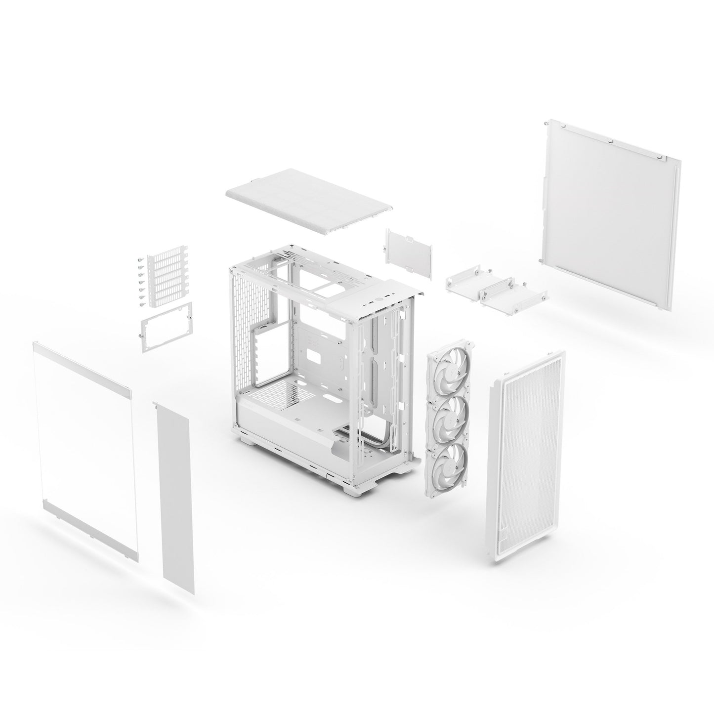 Fractal Design Epoch Mid-Tower Case (TG RGB Clear Tint White)