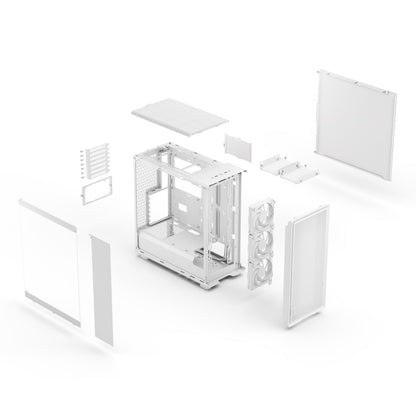 Fractal Design Epoch Mid-Tower Case (TG Clear Tint White)