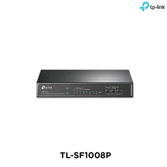 Tp-Link TL-SF1008P 8-Port 10/100Mbps Desktop Switch with 4-Port PoE+